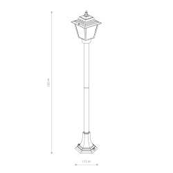 Lampa stojąca ANA 1m 10501 IP44 Nowodvorski - zdjęcie 2